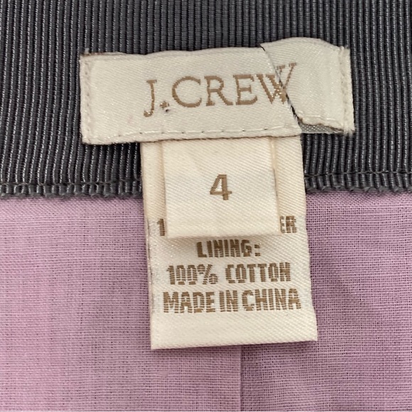 J. Crew Floral Skirt Size 4 Purple - Picture 13 of 14